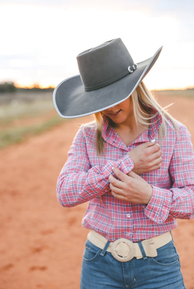 Lilly Shirt - Pink & Blue Check