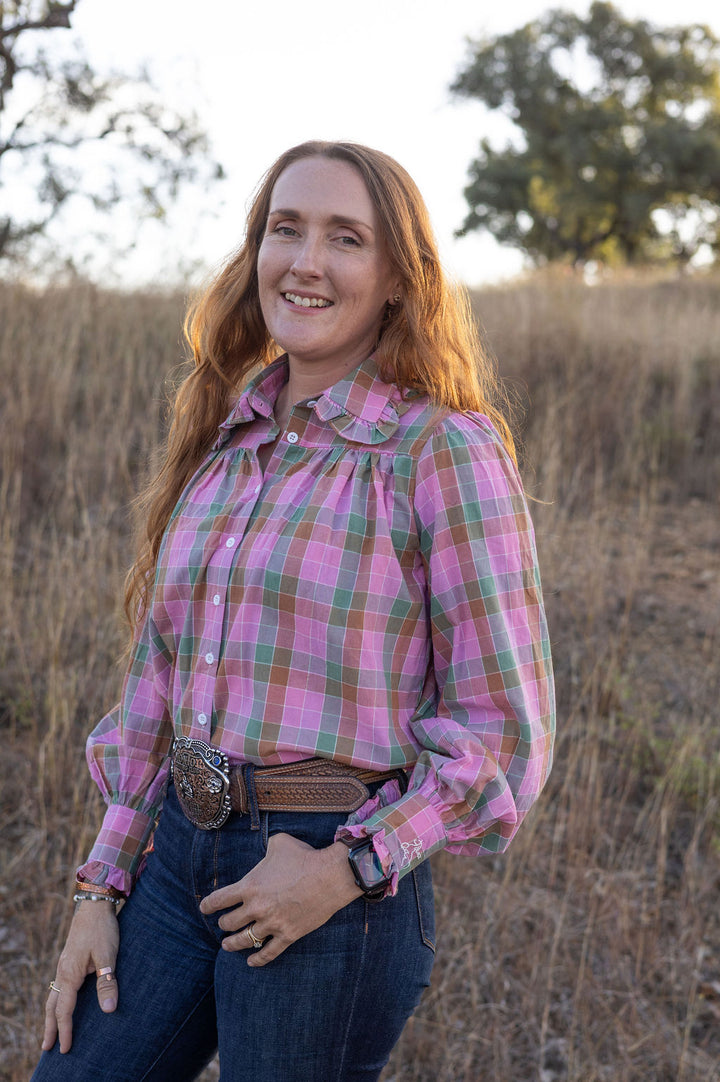 Frankie Shirt - Pink Check