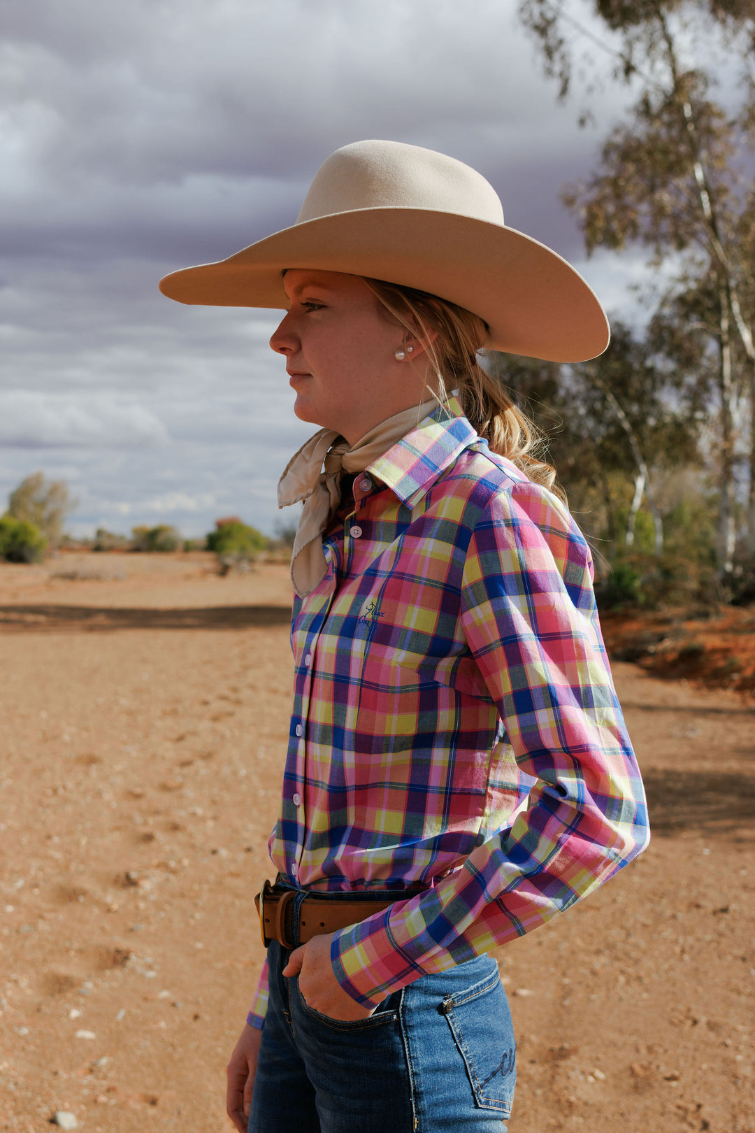 Jane Shirt - Pink & Blue Check