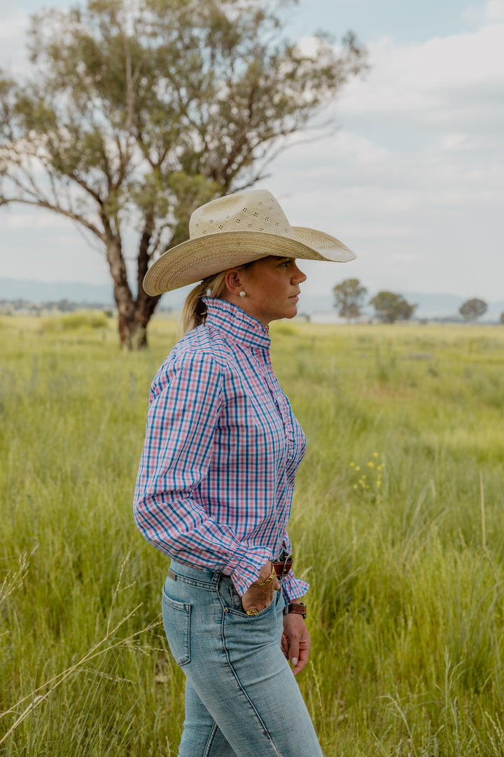 Willow - Pink & Blue Check