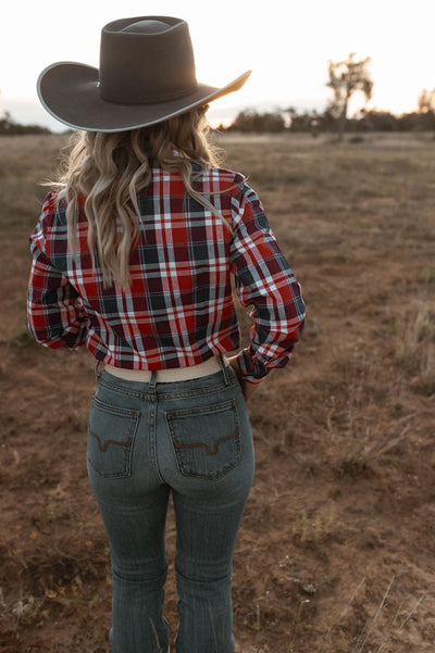 Jane Shirt - Red & Blue Check