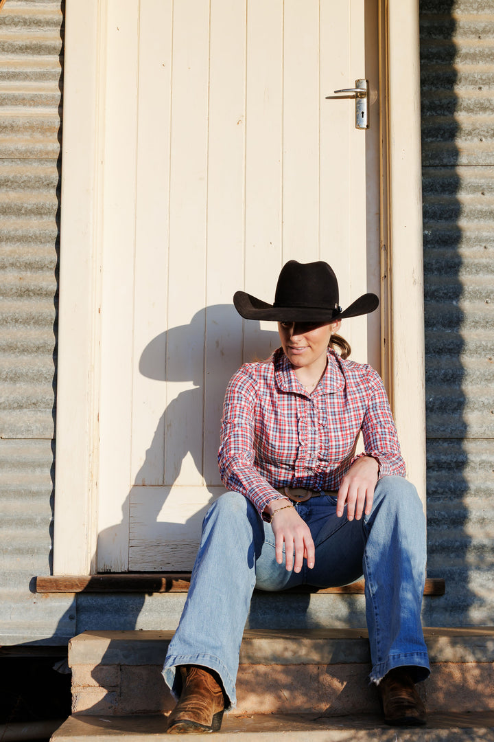 Kirby Shirt - Red & Blue Check