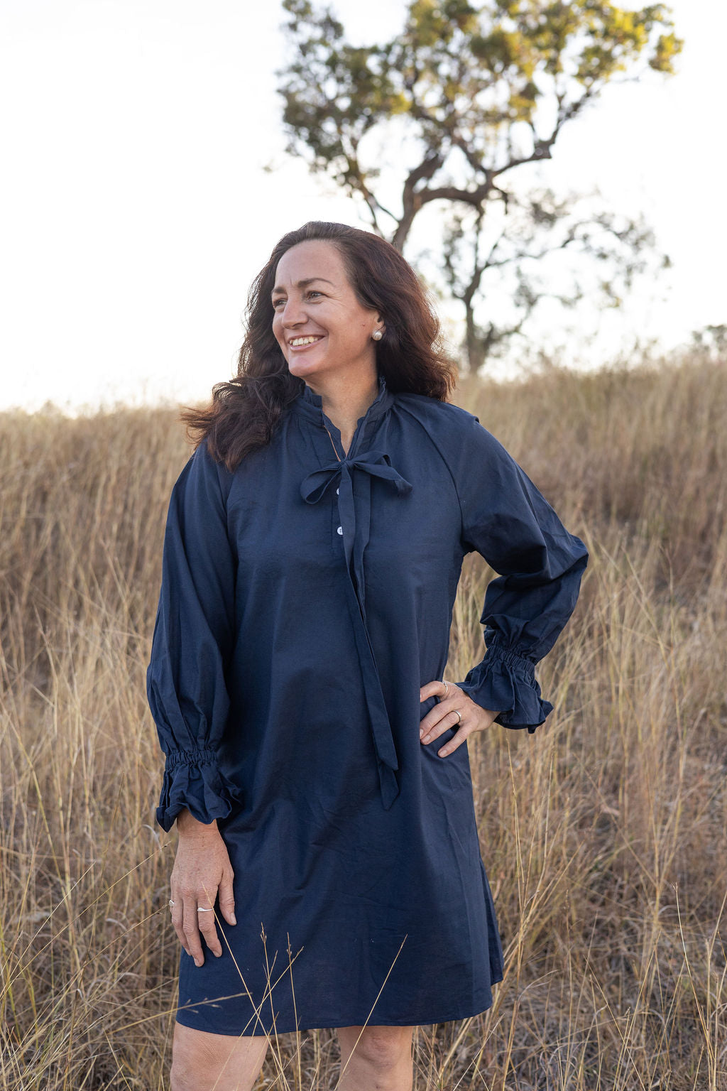 Gabby Dress - Navy
