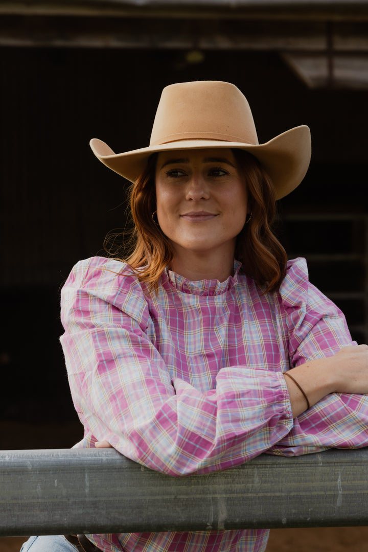 Brooke - Pink Check