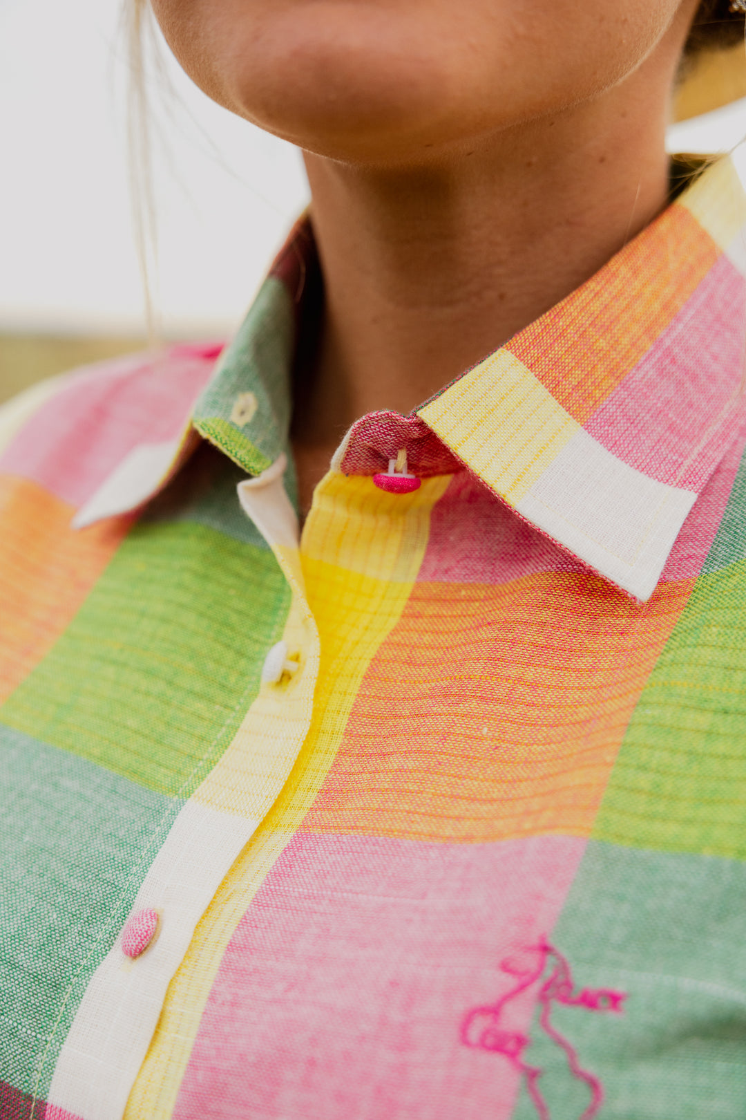 Maggie - Pink & Yellow Check