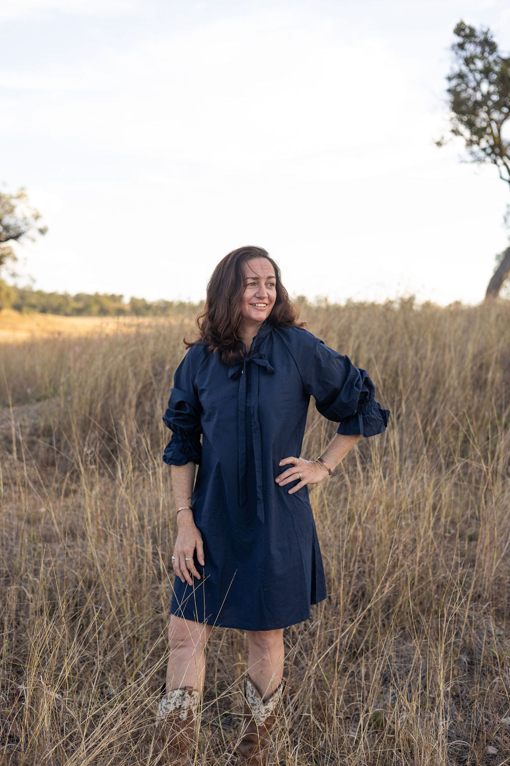 Gabby Dress - Navy
