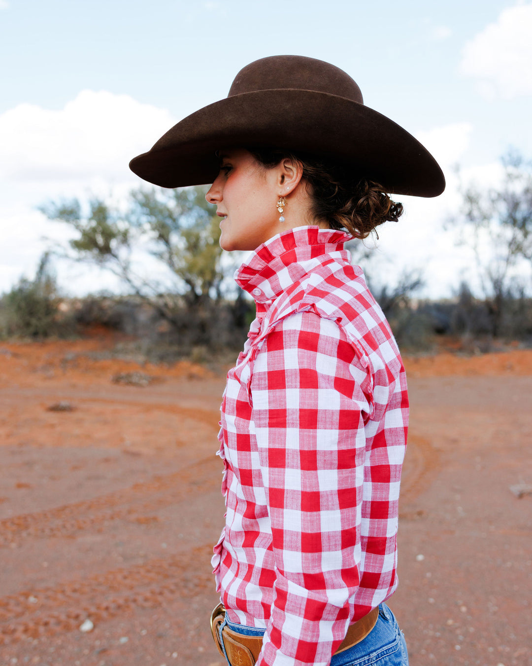 Sara Shirt - Red Check