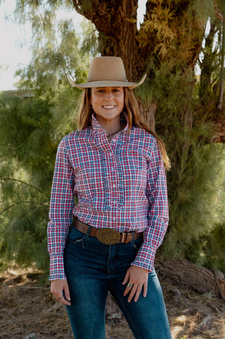 Kirby Shirt - Red & Blue Check