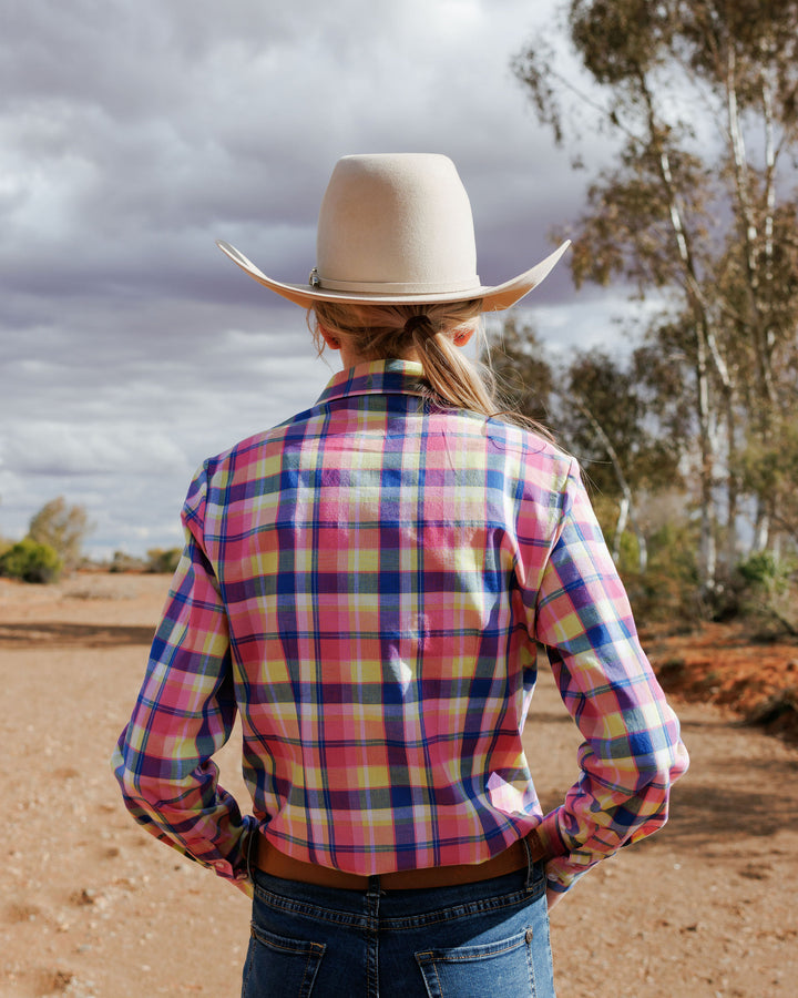 Jane Shirt - Pink & Blue Check