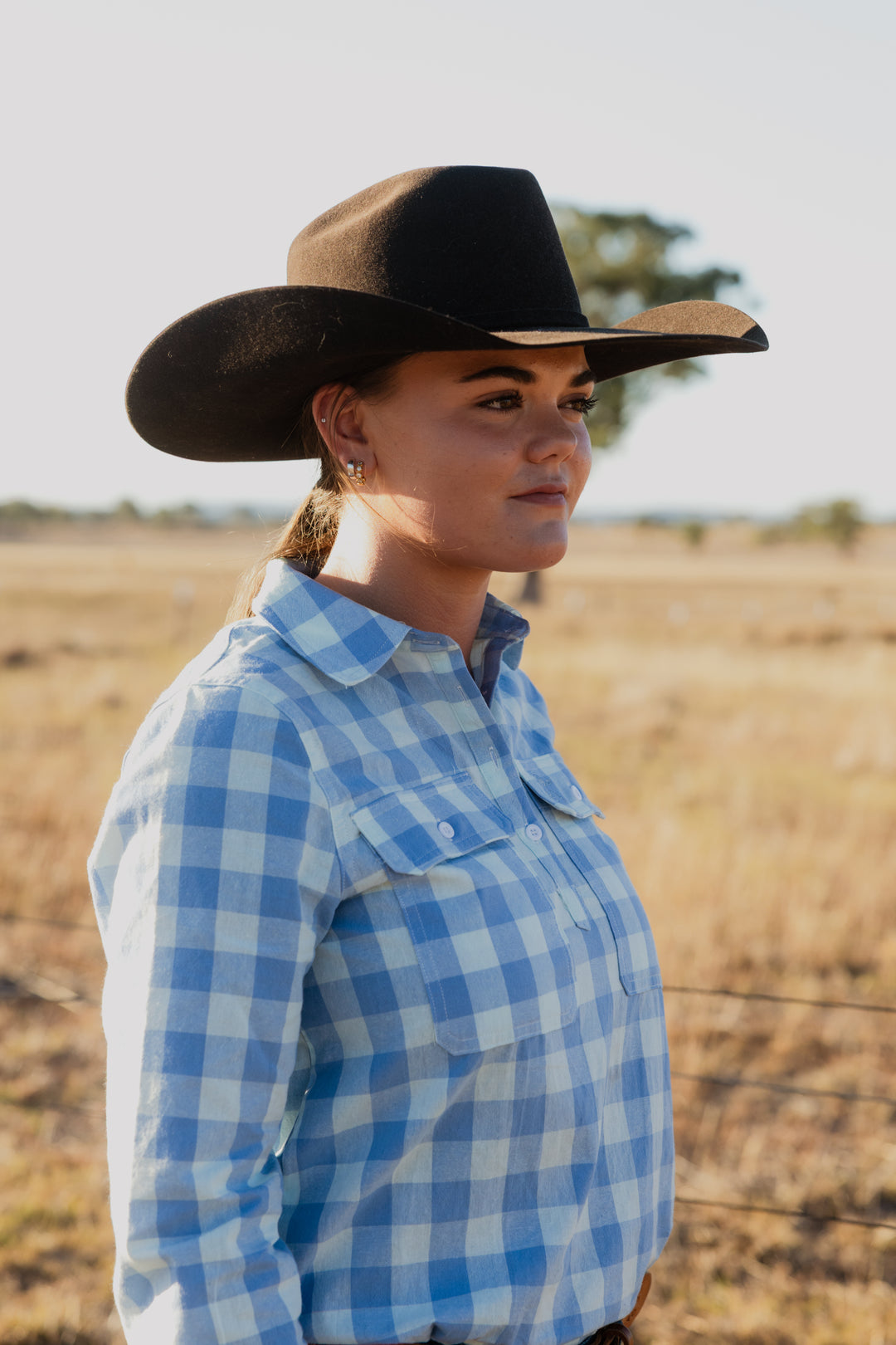 Work Shirt - Blue & Blue Check