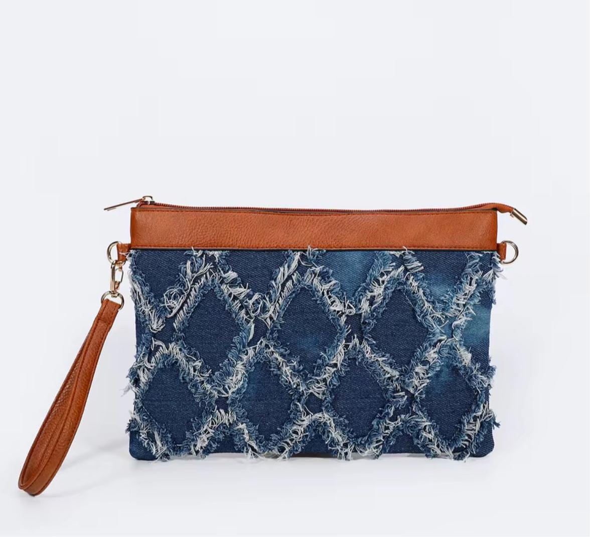 Women's Denim Tassel Bags