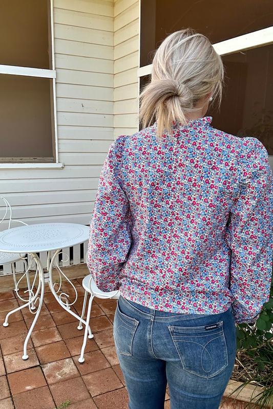 Brooke - Blue Floral - Size 16 Only