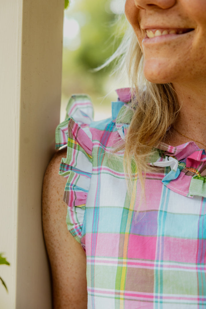 Dobby Shirt - Pink Plaid