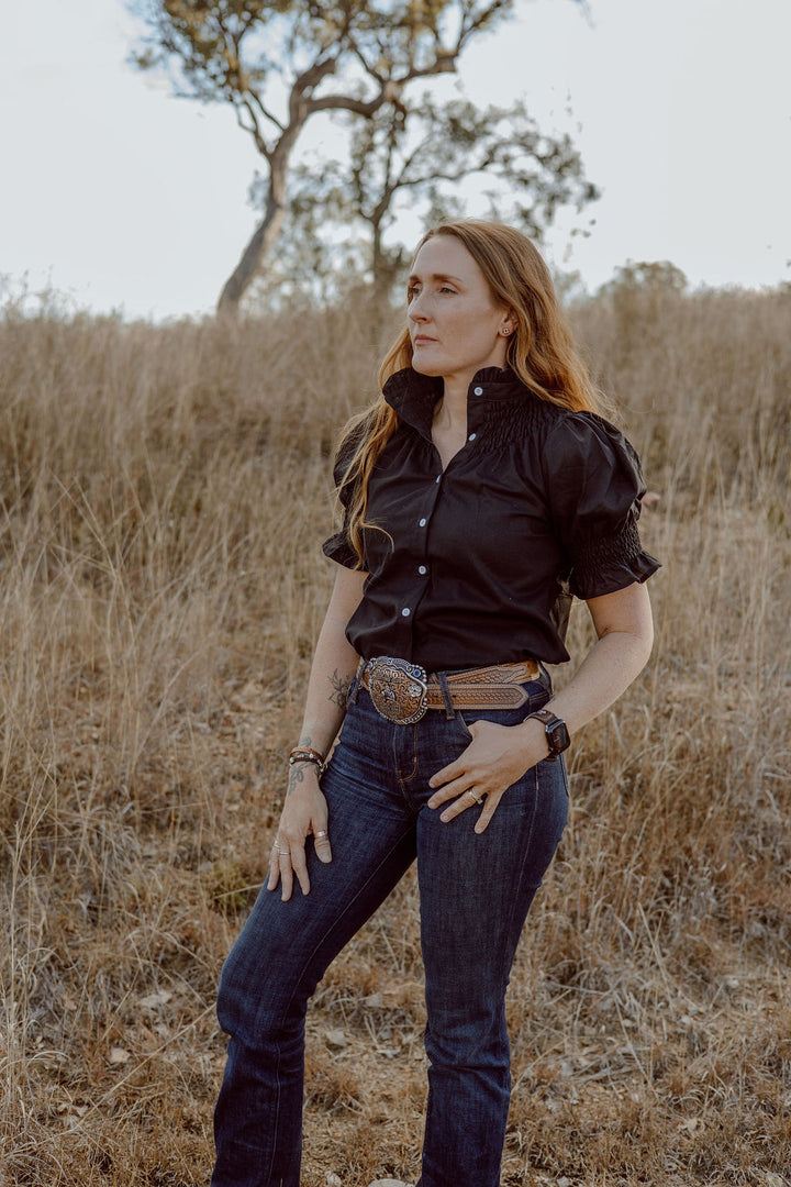 Women's Short Sleeve Shirt - Black