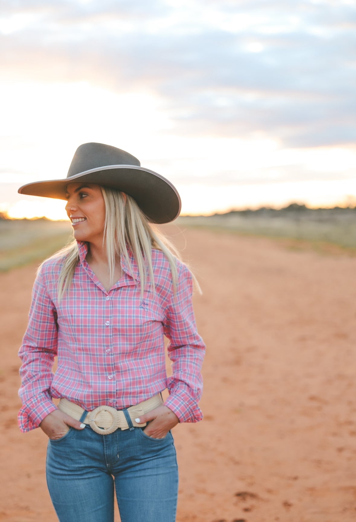 Lilly Shirt - Pink & Blue Check