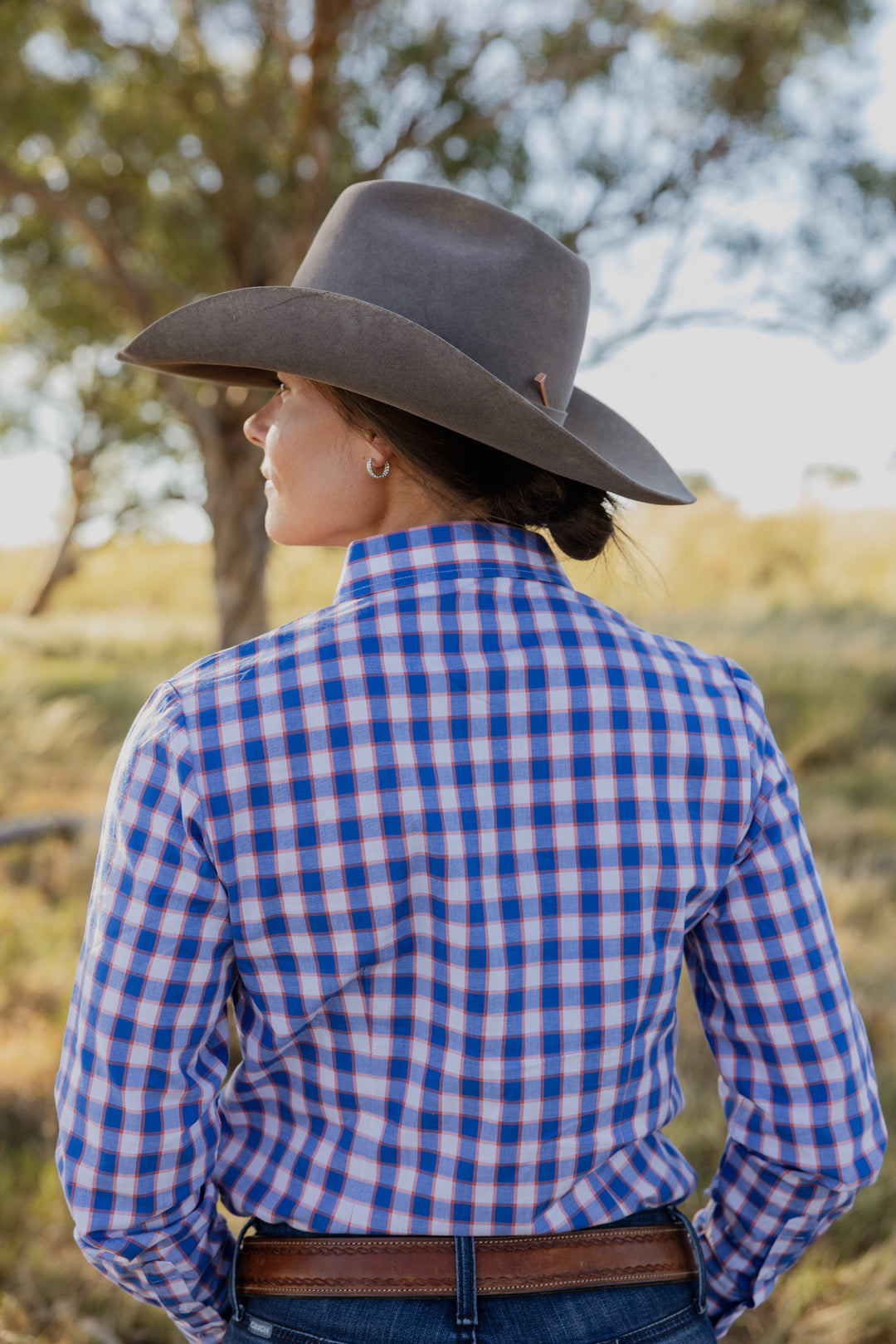 Jane Shirt - Blue & Orange