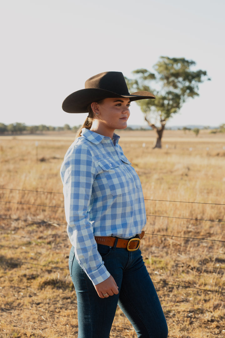 Work Shirt - Blue & Blue Check