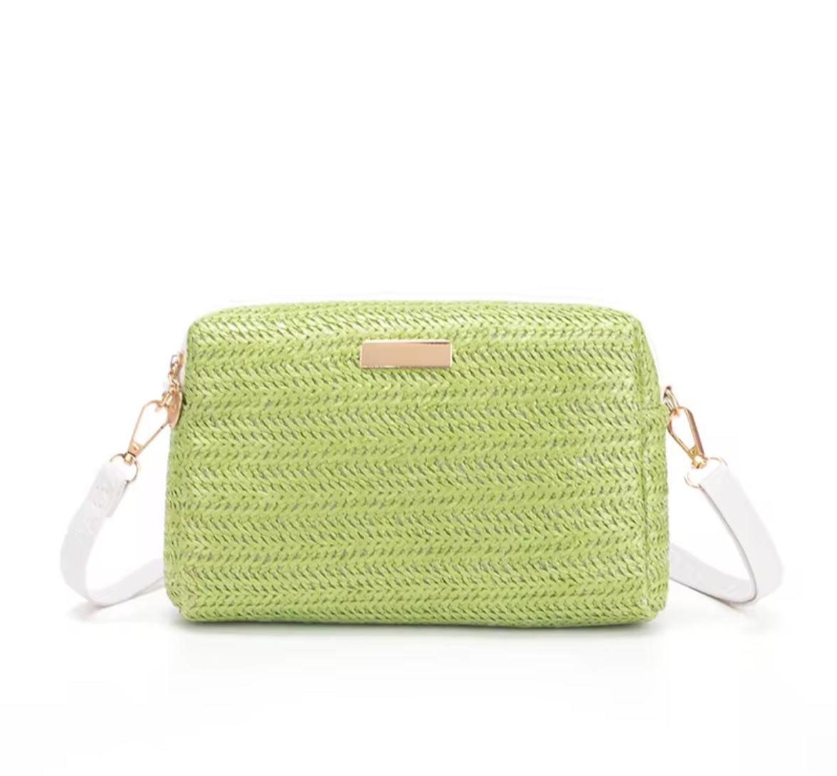 Woven Crossbody Bag & Clutch