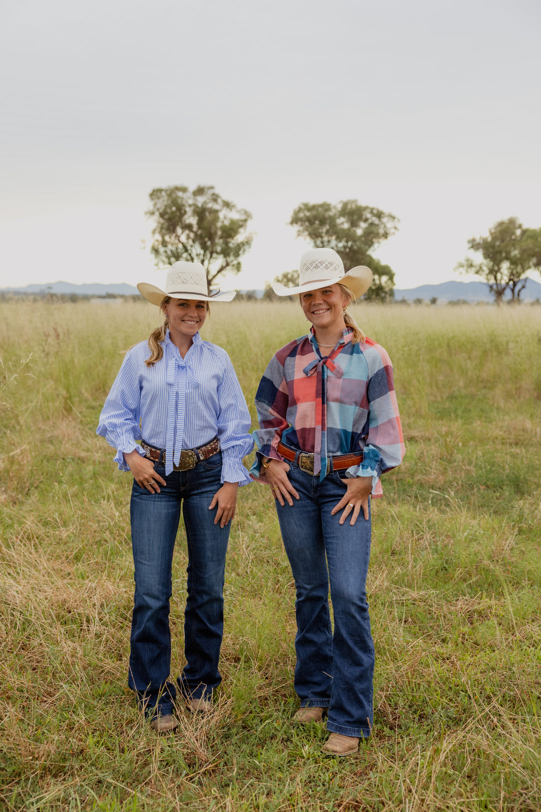 Gabby - Blue & Red Check