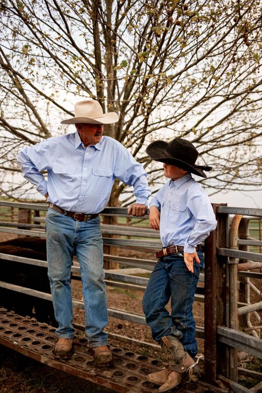 Boys Apsley Long Sleeve Shirt - Blue Gingham