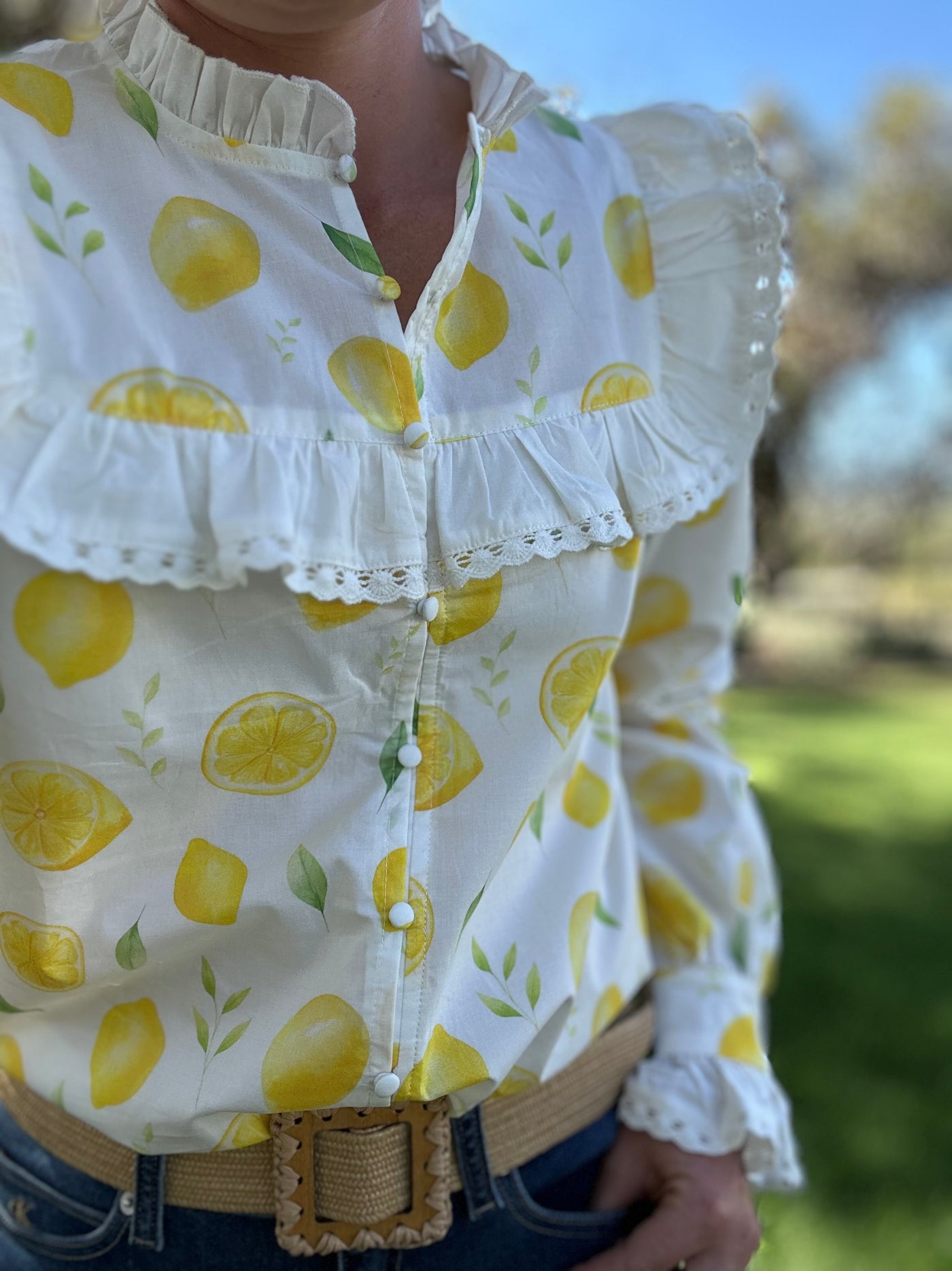 Sophie Lemon Squash Shirt – Fresh, Feminine, and Fun!