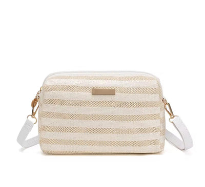 Woven Crossbody Bag & Clutch