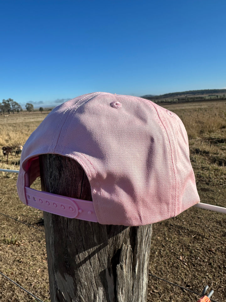 Retro Pink Stripe cap