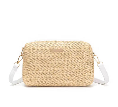 Woven Crossbody Bag & Clutch