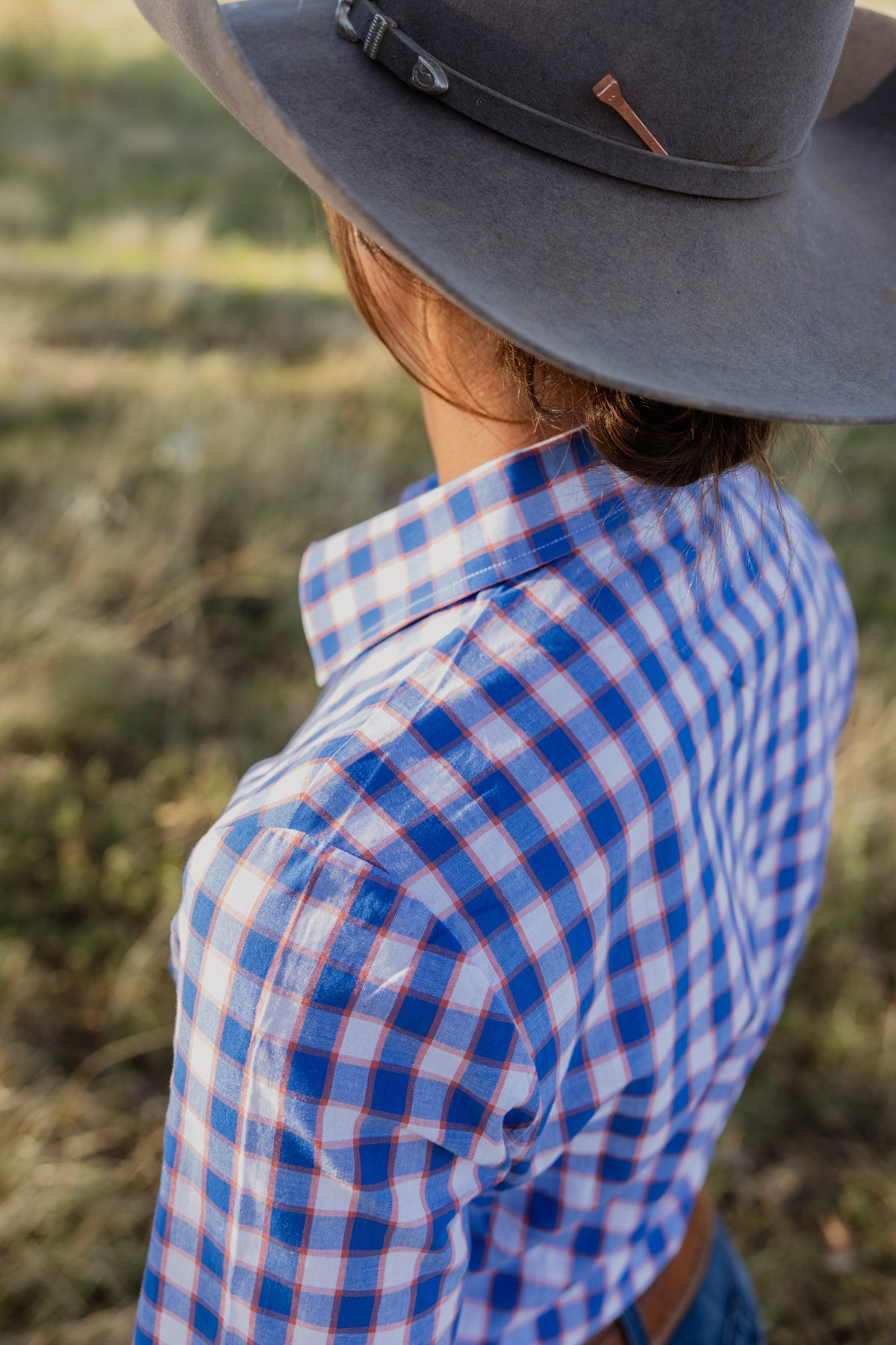 Jane Shirt - Blue & Orange