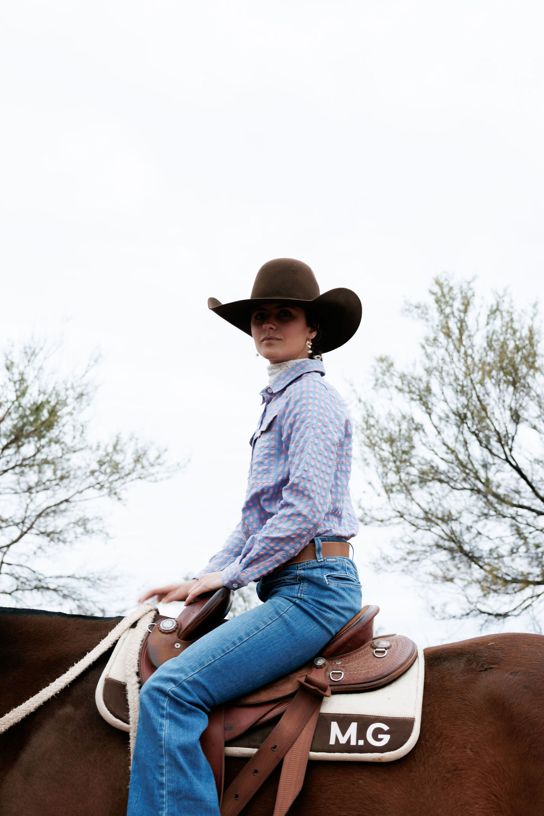 Work Shirt - Pink & Blue Check