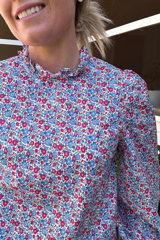 Brooke - Blue Floral - Size 16 Only