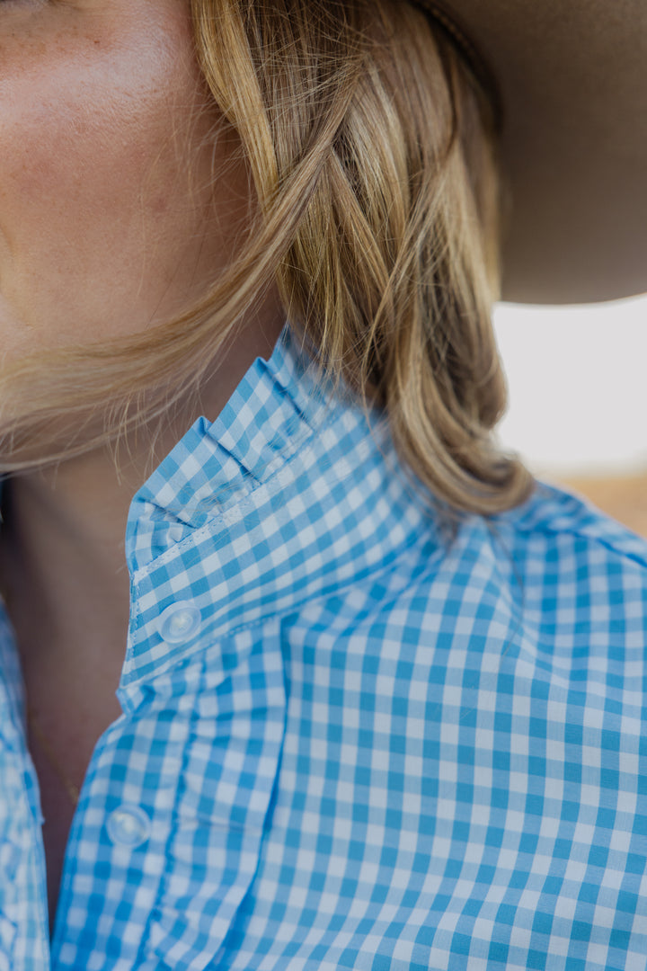 Kirby Shirt - Light Blue Gingham