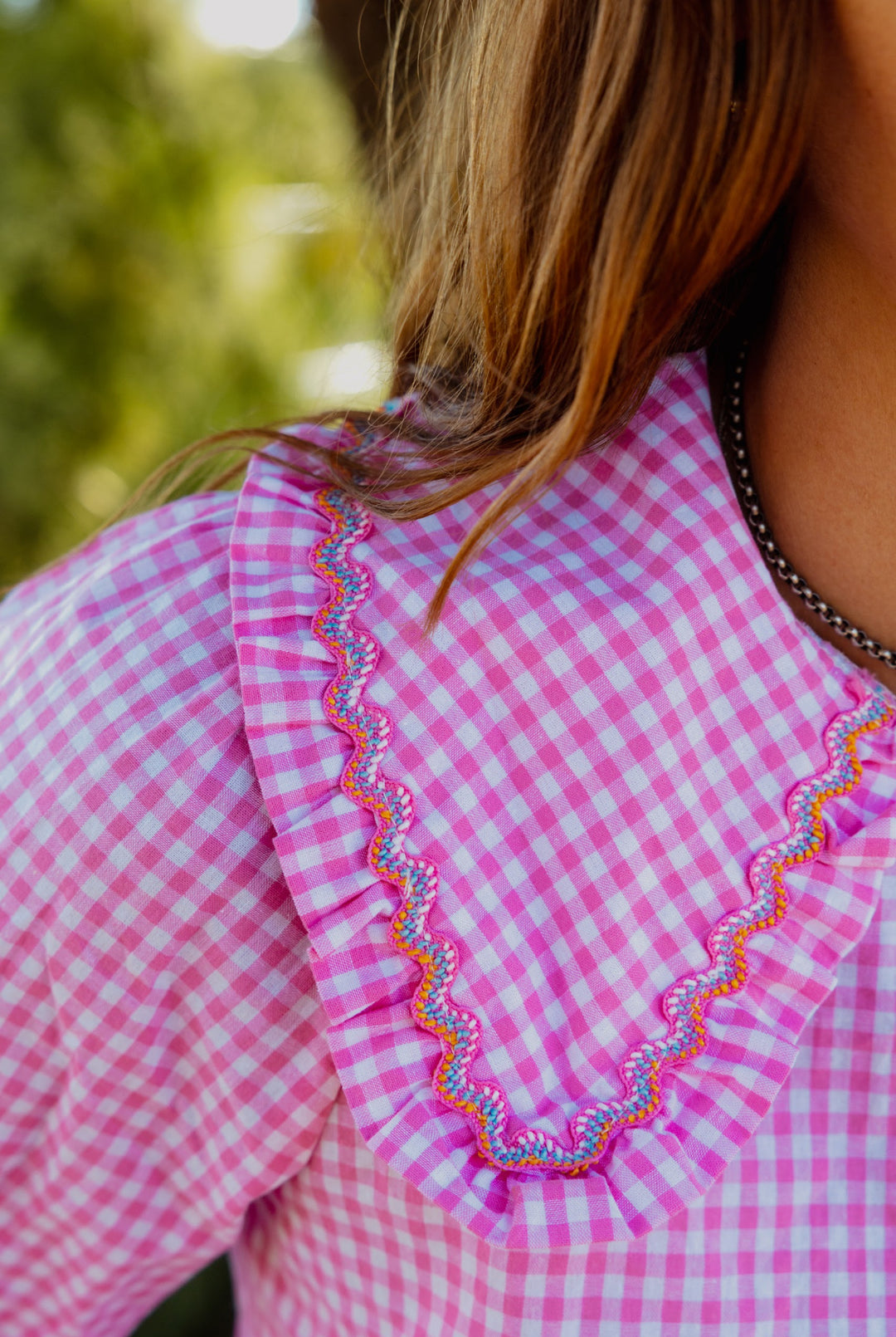 Clementine Long Sleeve Shirt - Pink Check