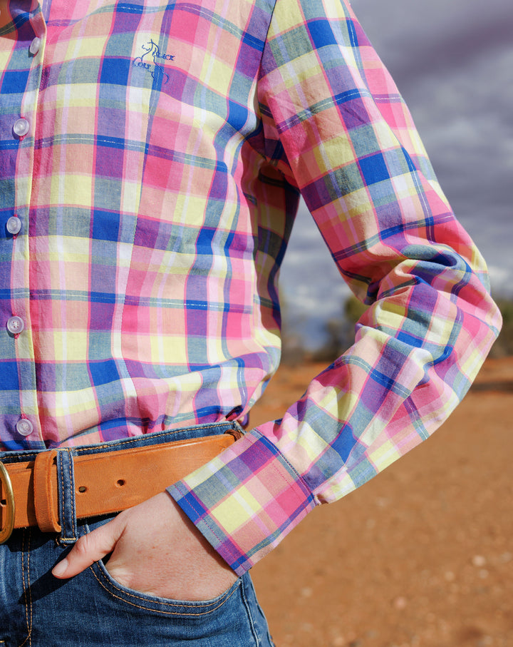 Jane Shirt - Pink & Blue Check