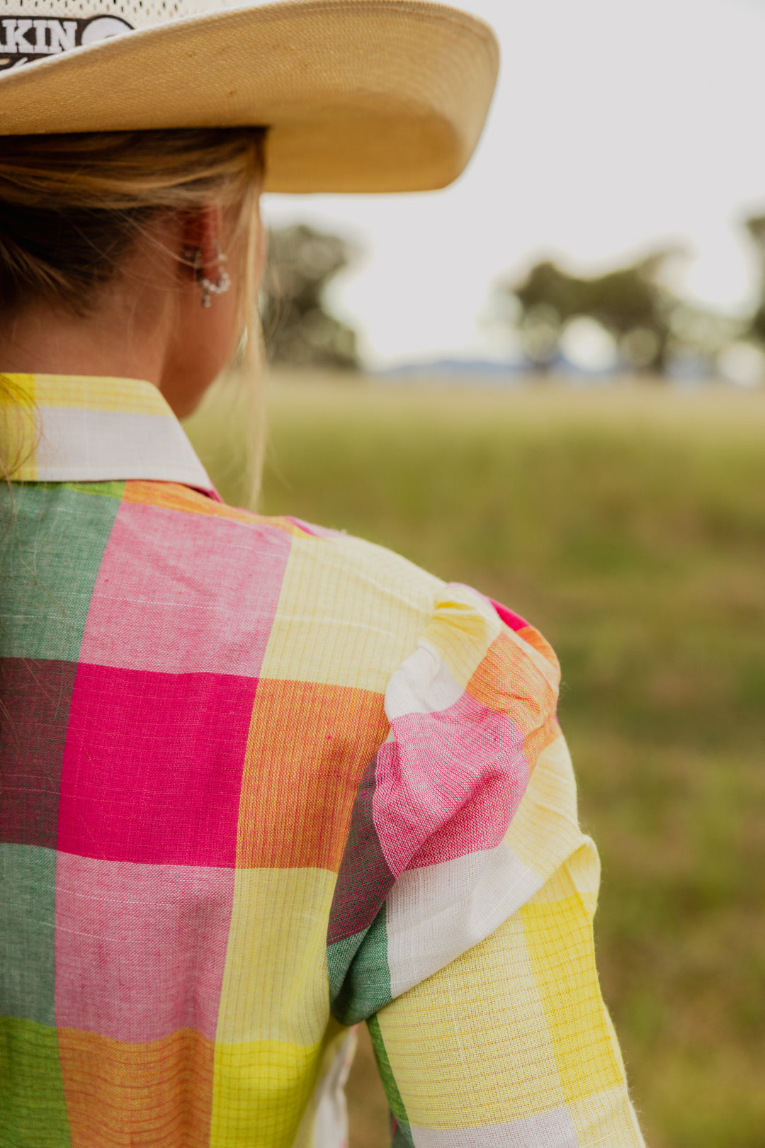 Maggie - Pink & Yellow Check