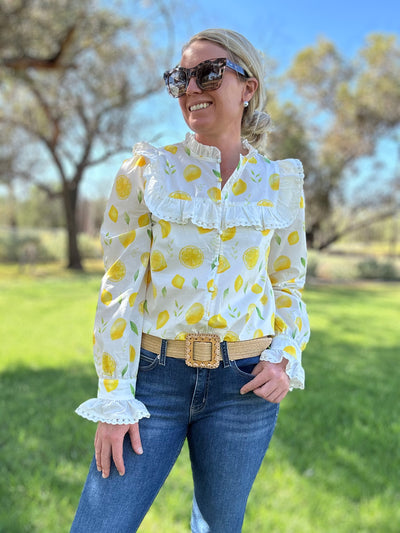 Sophie Lemon Squash Shirt – Fresh, Feminine, and Fun!