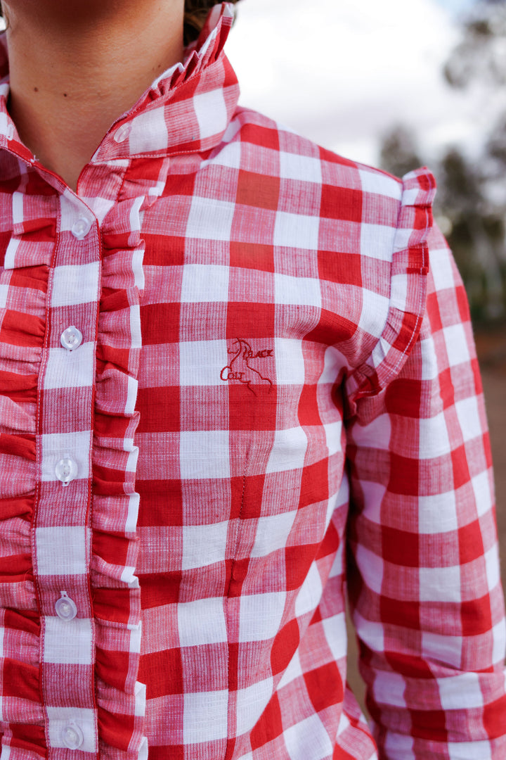 Sara Shirt - Red Check