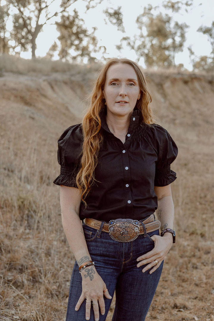 Women's Short Sleeve Shirt - Black