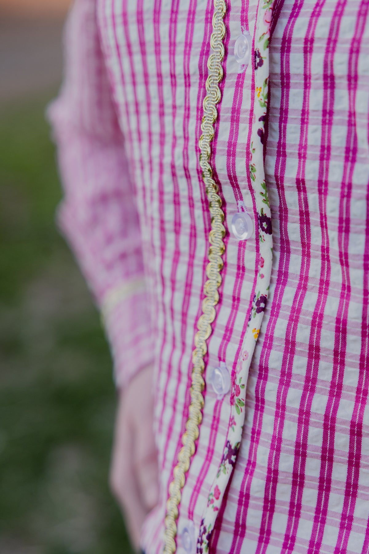 The Alice Blouse - Pink Gingham