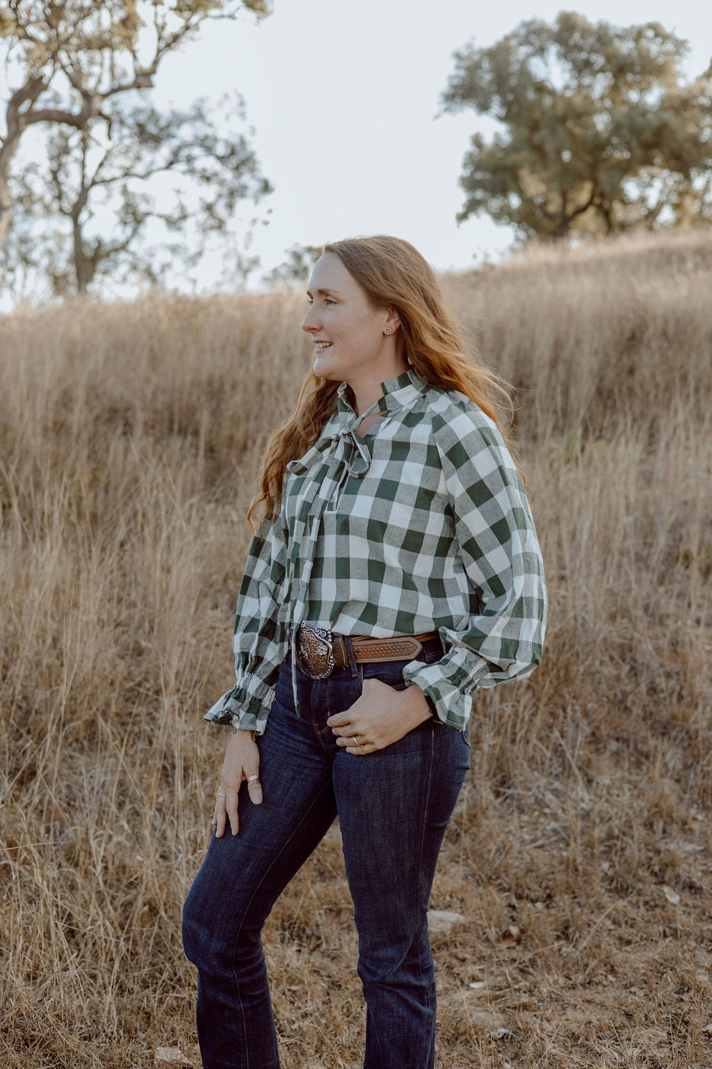 Gabby - Khaki Check