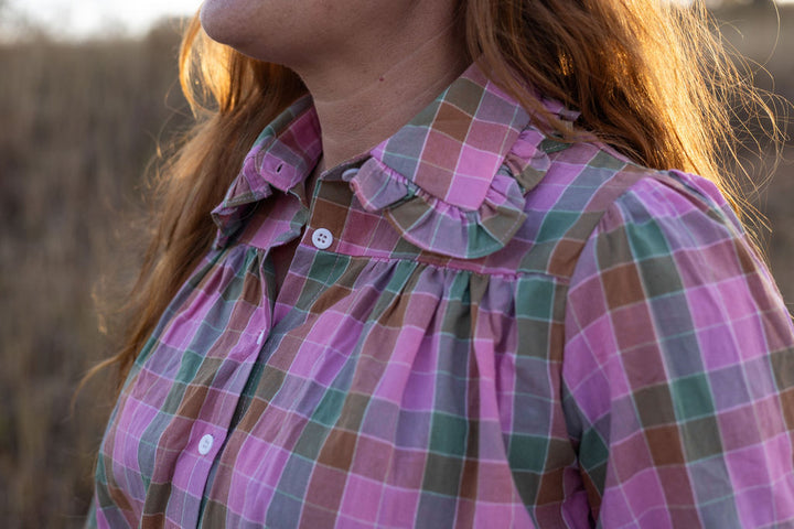 Frankie Shirt - Pink Check