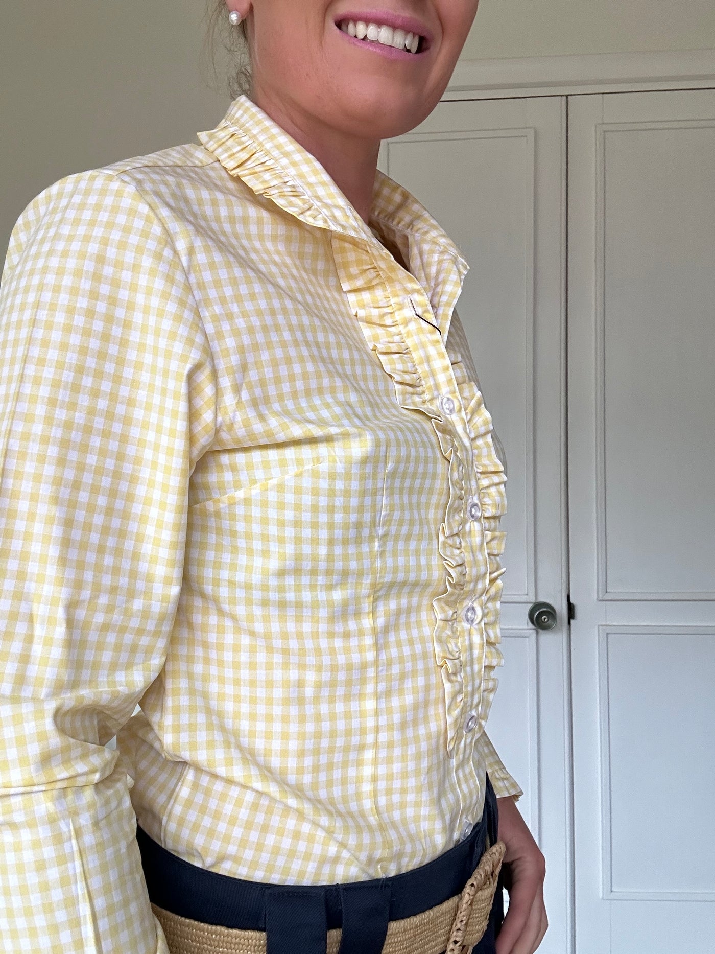 Kirby Shirt - Yellow Gingham