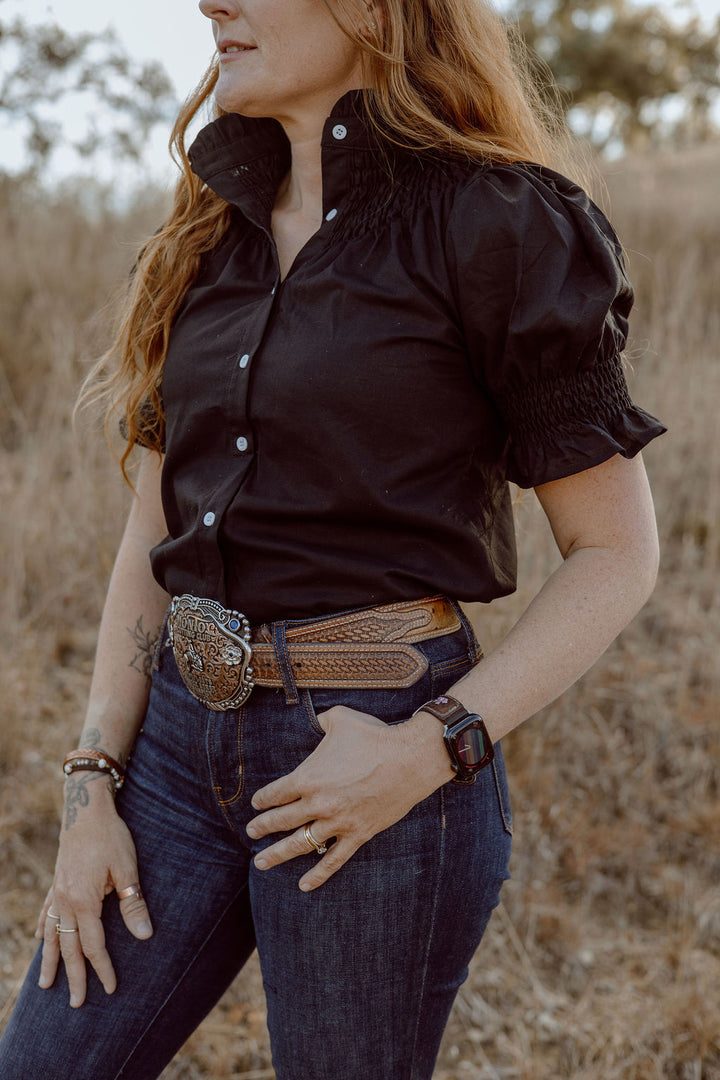 Women's Short Sleeve Shirt - Black