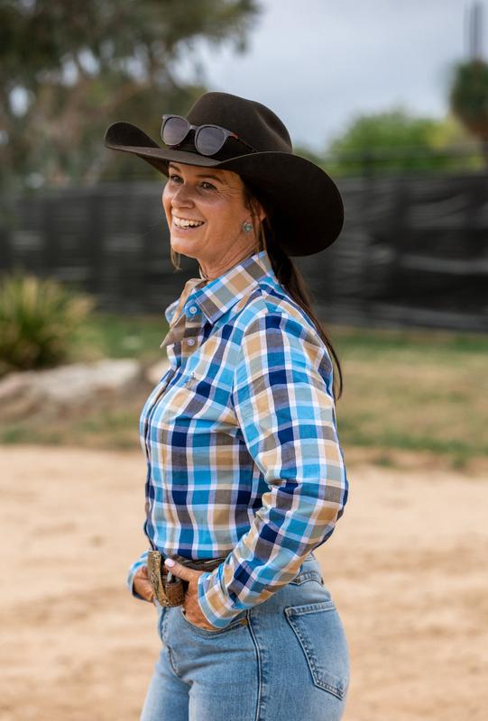 Jane Shirt - Blue & Navy Check