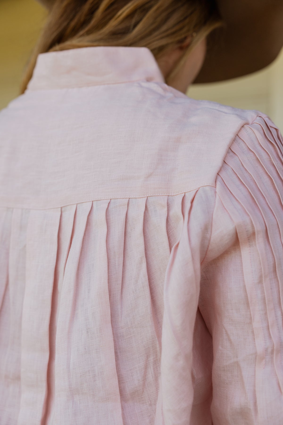 Ava Shirt - Pink Linen