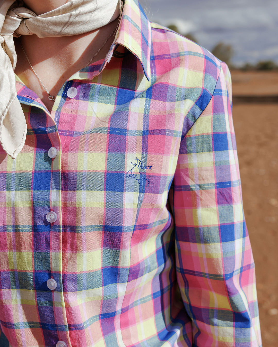 Jane Shirt - Pink & Blue Check