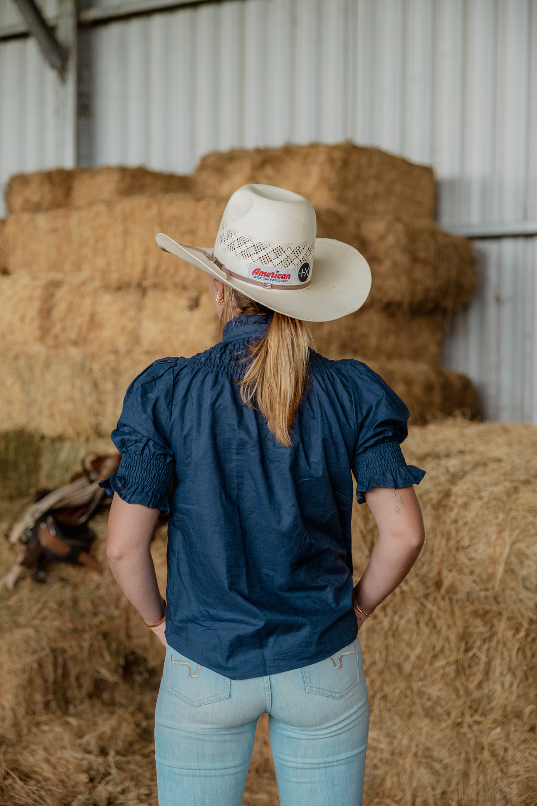 Women's Short Sleeve Shirt - Navy