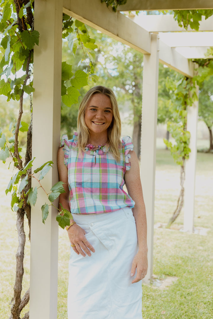 Dobby Shirt - Pink Plaid