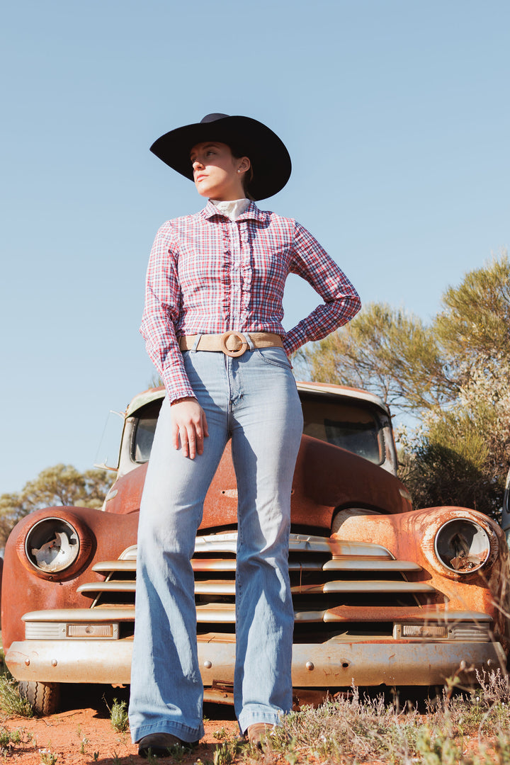 Kirby Shirt - Red & Blue Check