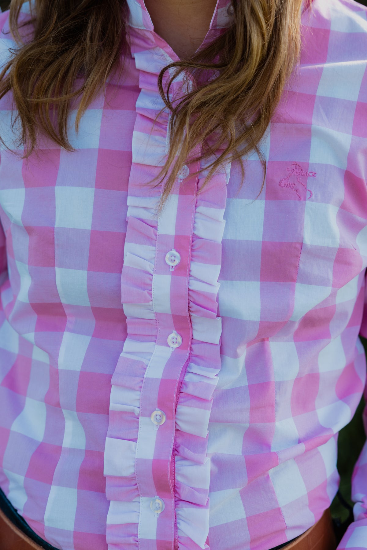 Sara Shirt - Pink Check